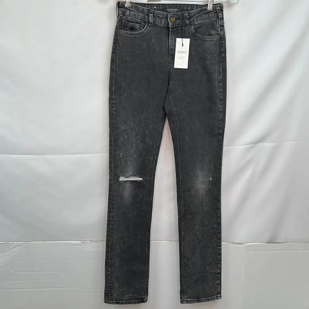Scotch & Soda Supreme Slim Straight Leg faded black jeans size 26/32 NWT
